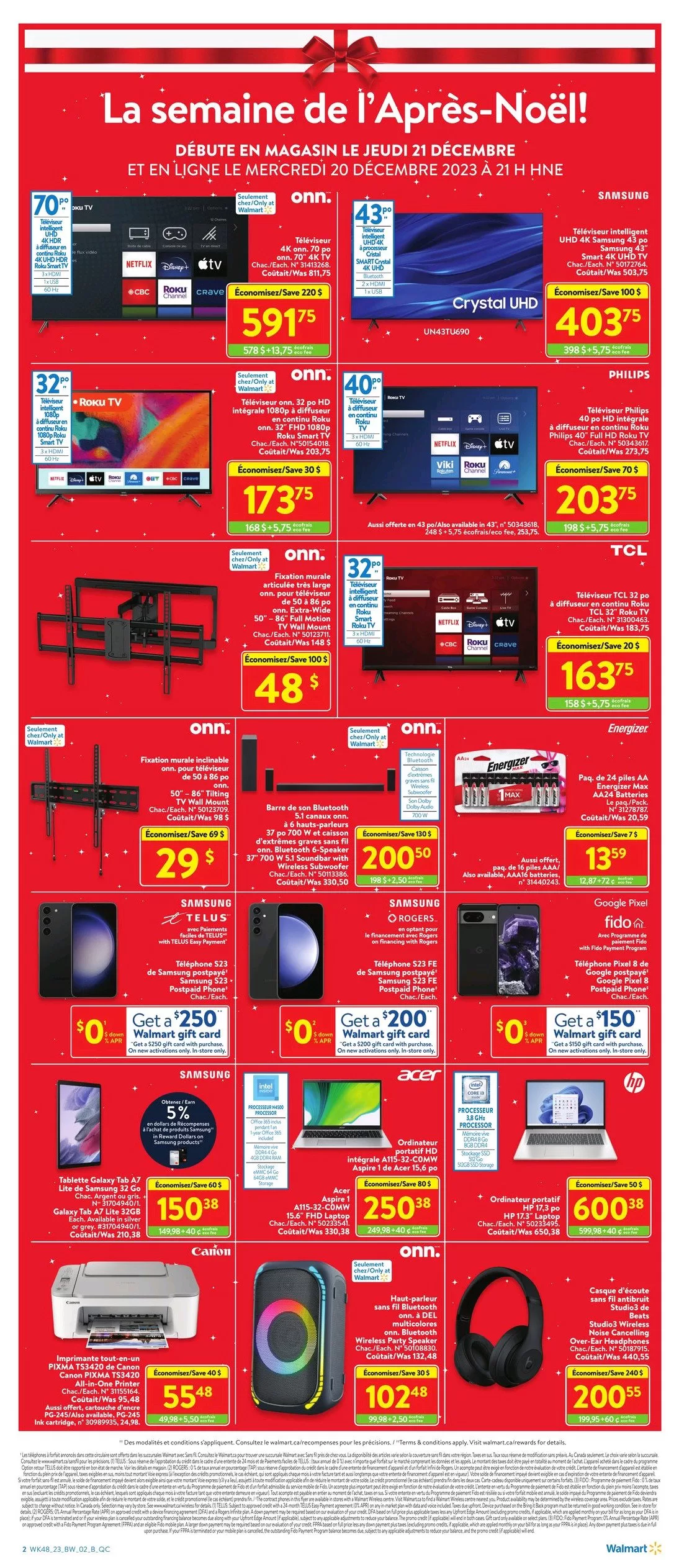 Circulaire Walmart du Boxing Day - Page 3