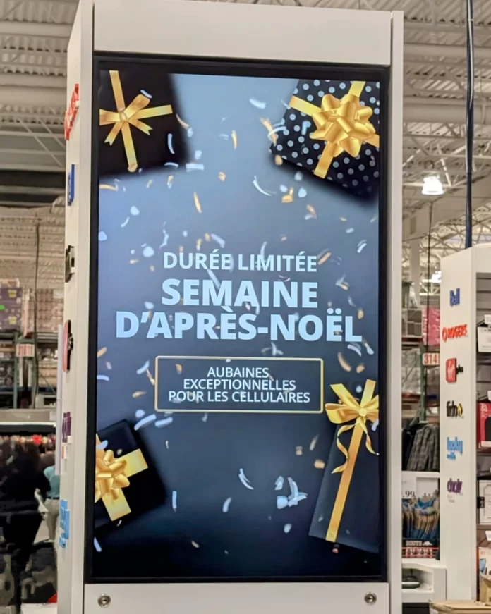 Semaine des rabais d'après Noël sur les téléphones cellulaires chez Costco